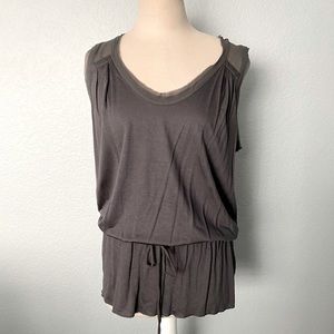 Banana Republic Gray Sleeveless Tunic Top - Medium